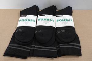 lot 160 image: 3 Pairs Bombas Socks -XL