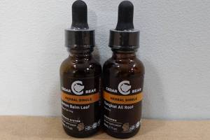 lot 161 image: 2 Cedar Bear Dietary Supplement -Lemon Balm Leaf & Tonga Ali Root
