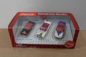 lot 175 image: Coca Cola 164 Die Cast Americana Box Set Collectable Cars