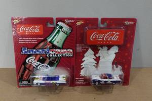 lot 176 image: 2 Johnny Lightning Coca Cola Die Cast Collectable Cars