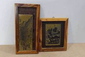 lot 199 image: 2 Framed Etching Replicas