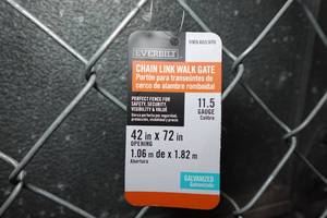 lot 236 image: Everbilt 42x72 Chain Link Walk Gate