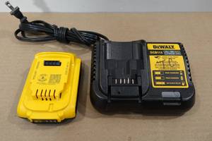 lot 262 image: DeWalt 20V Battery with Charger