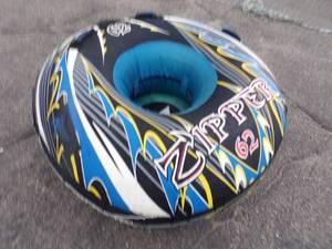lot 26 image: Zipper 62 Inflatable Towable Water Toy