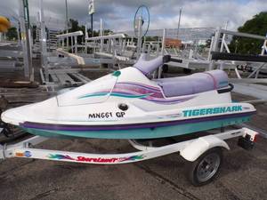 lot 2 image: 1995 Tiger Shark Montego Jet Ski TRAILER NOT INCLUDED