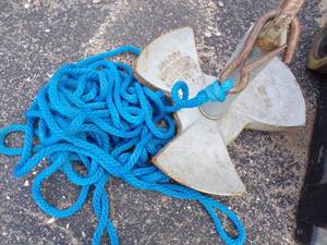 lot 52 image: Large Anchor with Rope