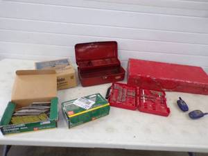 lot 114 image: Nails, Metal Tool Boxes and More