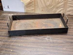 lot 51 image: Steel Tray - Had been used at fish fries