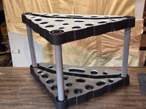 lot 133 image: Rubbermaid Garage Corner Tool Rack