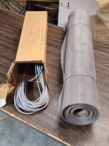 lot 136 image: Aluminum 30 12 Window Screen and Rubber Spline