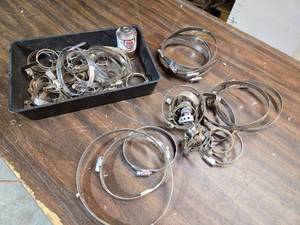 lot 214 image: Large Selection of Hose Clamps