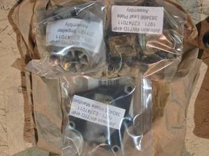 lot 241 image: 1971 Johnson 4W71D 4HP Vintage Boat Motor Parts Impeller Assembly, Leaf Plate Assembly, Intake Manifold