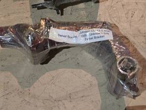 lot 245 image: 1956 Johnson CD-13 5.5HP Vintage Boat Motor Parts Swivel Bracket