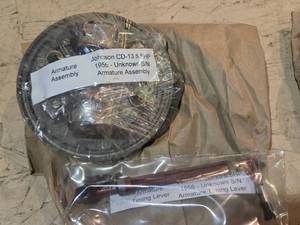 lot 248 image: 1956 Johnson CD-13 5.5HP Vintage Boat Motor Parts Armature Assembly, Armature Timing Lever