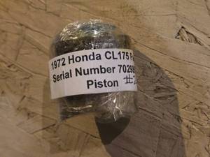 lot 311 image: 1972 Honda CL175 Piston