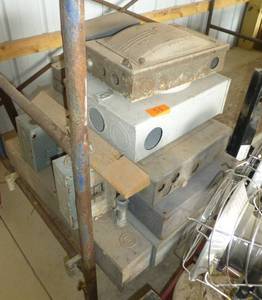 Pile of electrical boxes