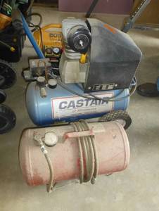 Castair compressor and air tank - works