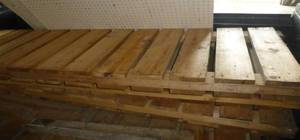 80x24 wood sections, most double sided, lots of lumber