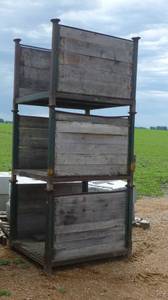 THREE Stackable crates