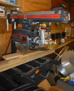 Nice Craftsman 10 inch Radial Arm Saw - works good