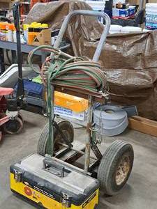 lot 69 image: Rolling Torch CartDolly with Box of Attachments
