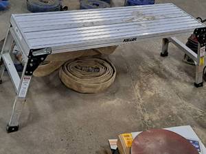 lot 72 image: Keller Aluminum Folding Work Platform 16x60x20-12
