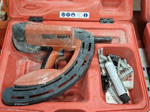 lot 92 image: Hilti GX100 Nailer 351001 with Case, Fuel Cells and Fasteners