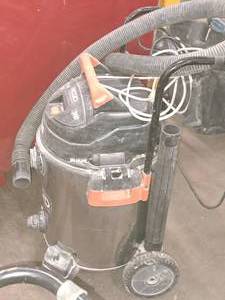 lot 208 image: Ridgid 16-Gallon Shop Vacuum with Hose and Accessories