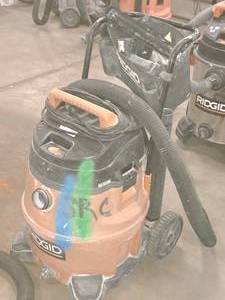 lot 210 image: Ridgid Shop Vacuum with Hose and Accessories