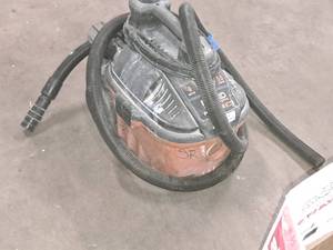lot 215 image: Ridgid 4-Gallon Shop Vacuum with Hose and (1) Attachment
