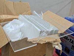 lot 296 image: Lot of (1 Box) Acrylic Panels 14x12 24-count ( 24 total items )