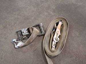 lot 320 image: Lot of (2) Heavy Duty Ratchet Tie-Down Straps