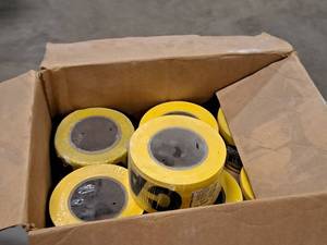 lot 420 image: Lot of (1 Box) CAUTION Tape Rolls 7-count ( 7 total items )