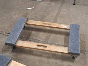 lot 434 image: Milwaukee Carpet Padded Wood Moving Dolly
