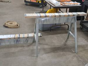 lot 460 image: Lot of (2) Sawhorses