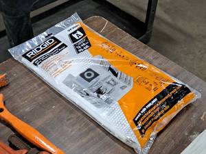 lot 469 image: Lot of (2) Ridgid Shop Vacuum Replacement Bags