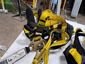 lot 471 image: Guardian Fall Protection Safety Harness with Shock Absorbing Lanyard