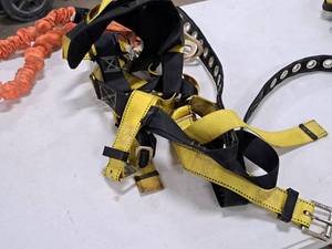 lot 475 image: Guardian Fall Protection Safety Harness with Shock Absorbing Lanyard