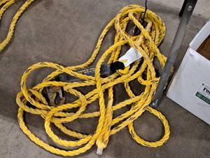 lot 483 image: Guardian Fall Protection 50 Vertical Lifeline Safety Rope with Shock Absorbing Lanyard