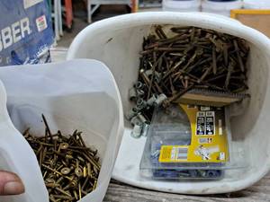 lot 509 image: Lot of (3 Containers) Assorted Fasteners - Screws, Anchors