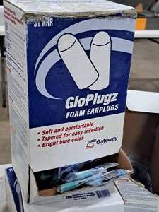 lot 536 image: Lot of (1 Box) Gateway Safety GloPlugz Foam Ear Plugs 100-count ( 100 total items )