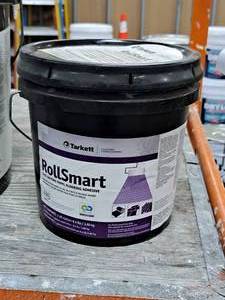 lot 547 image: Lot of (1) Tarkett RollSmart Vinyl Flooring Adhesive 1-Gallon Pail