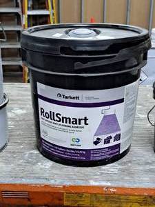lot 556 image: Lot of (1) Tarkett RollSmart Vinyl Flooring Adhesive 4-Gallon Pail