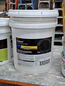 lot 568 image: Lot of (1) 3M FastBond Contact Adhesive 5-Gallon Pail