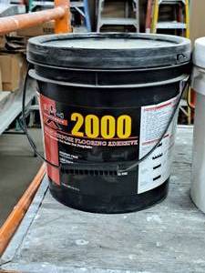 lot 570 image: Lot of (1) Powerhold 2000 Multi-Purpose Flooring Adhesive 4-Gallon Pail