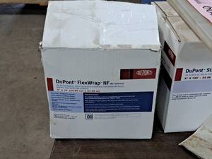 lot 596 image: Lot of (1 Box) DuPont FlexWrap NF Self-Adhered Flashing 75x9