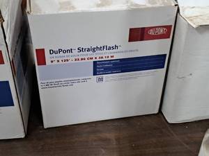 lot 597 image: Lot of (1 Box) DuPont StraighFlash Flashing 125x9