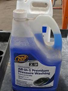 lot 611 image: Lot of (1) Zep Commercial All-In-One Premium Pressure Washer Concentrate 1.35-Gallon Plastic Bottle