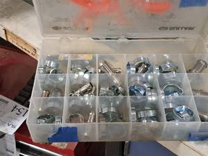 lot 630 image: Parts Organizer Case with Hose Connectors and Clamps