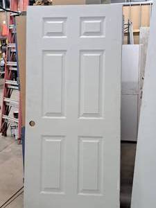 lot 640 image: Entry Door  6-panel, Pre Drilled, No Hardware 36x79-12
